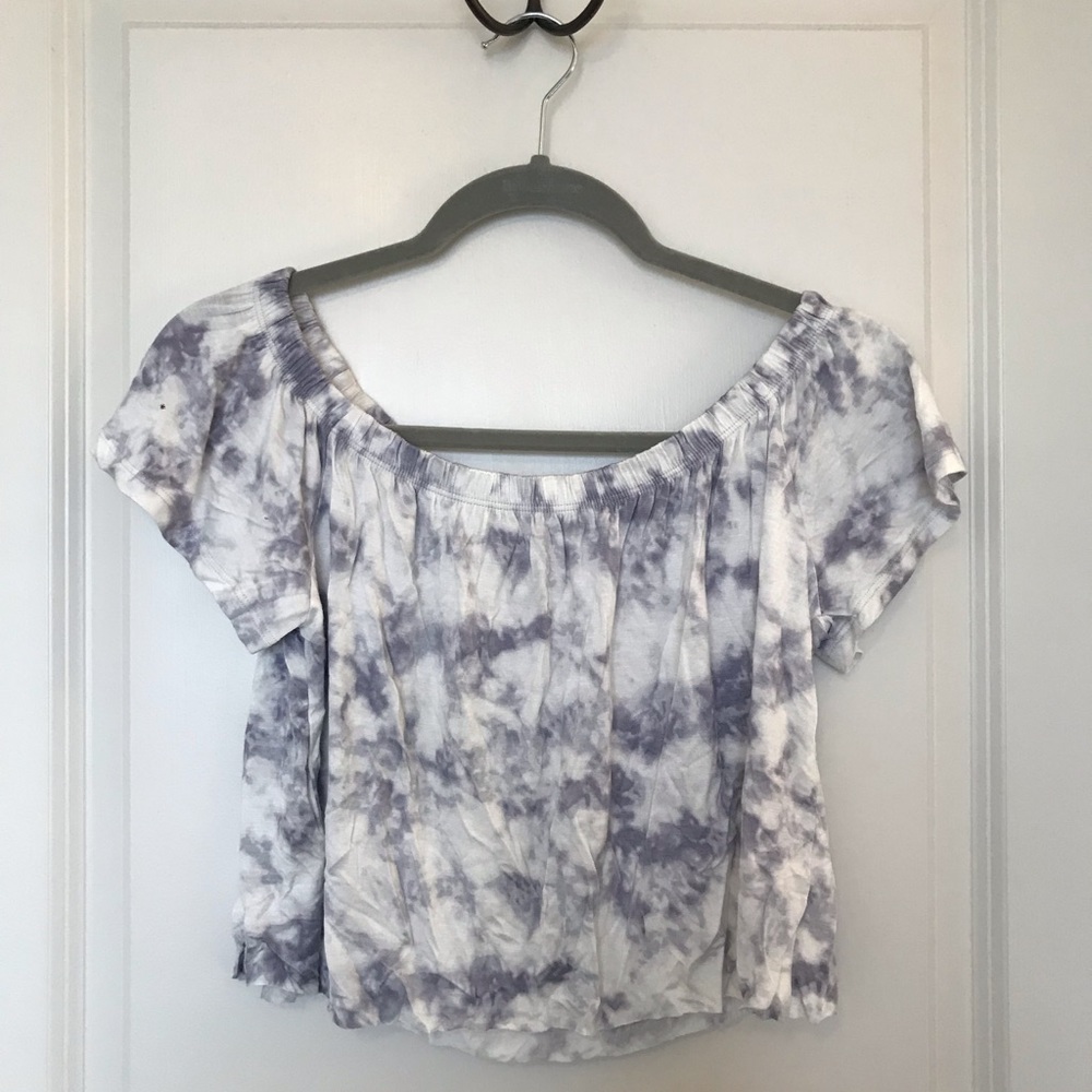 Hollister Tie Dye Cropped Blouse
